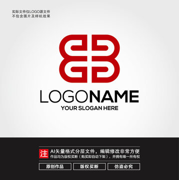 中式古典B字母LOGO