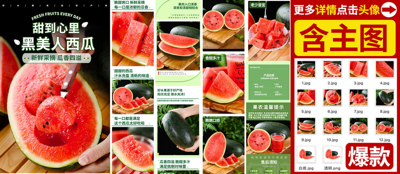 黑美人西瓜详情