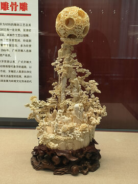 广东省博物馆馆藏牙雕工艺陈设作品鬼工球