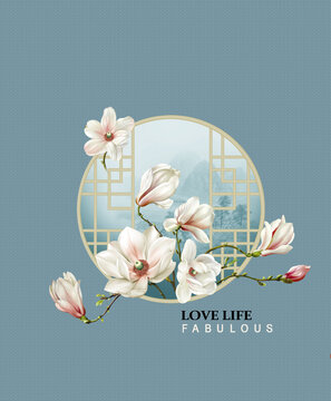 高清手绘花卉