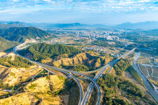 中国广西蒙山县高速公路交通枢纽