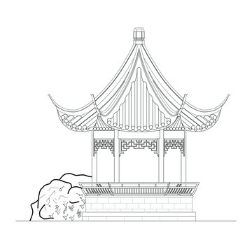 单檐六角亭