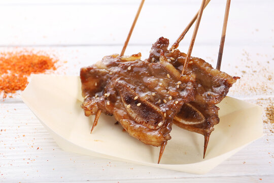 烤牛仔骨串