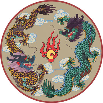 辽宁兴城鼓楼鼓面彩绘