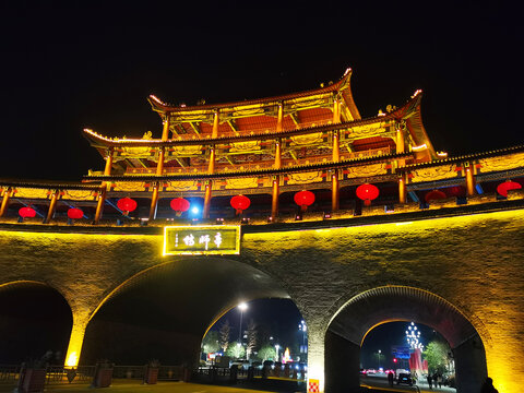 古建筑帝师楼重庆大足