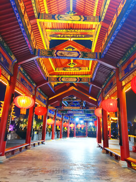 重庆大足古建筑帝师楼内景