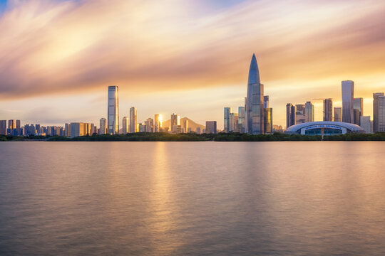 深圳湾后海天际线风光