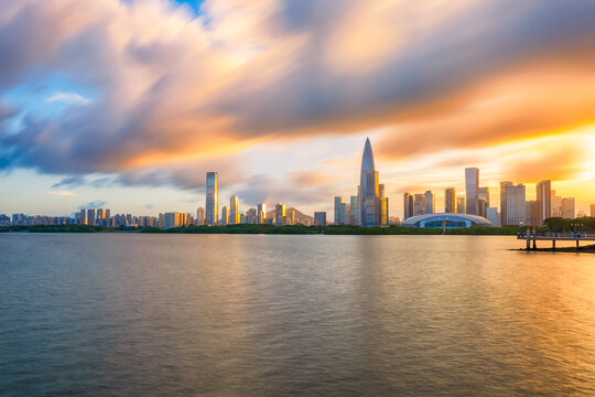 深圳湾后海天际线风光