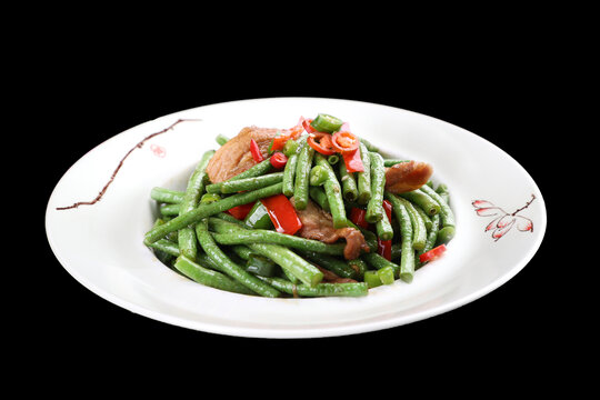 豆角炒肉