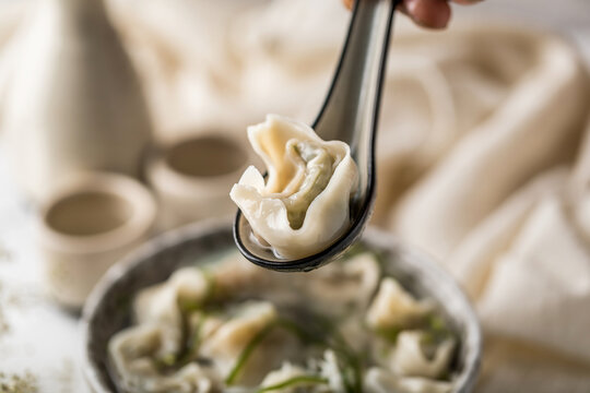 荠菜鲜肉大馄饨