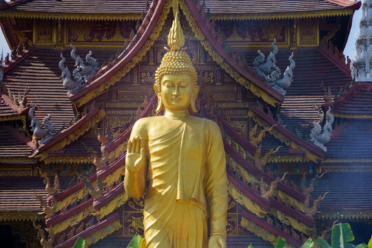 云南西双版纳总佛寺佛像