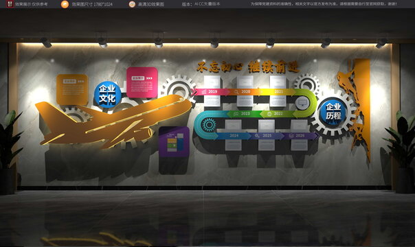创意企业历程文化墙