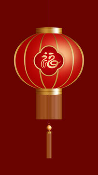 高精度中国古典灯笼