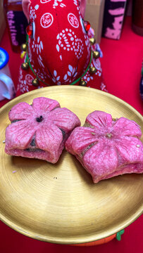 手工樱花饼