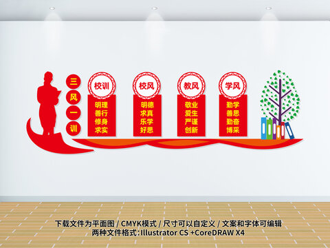 三风一训文化墙