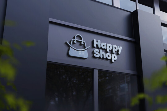 店铺招牌logo样机