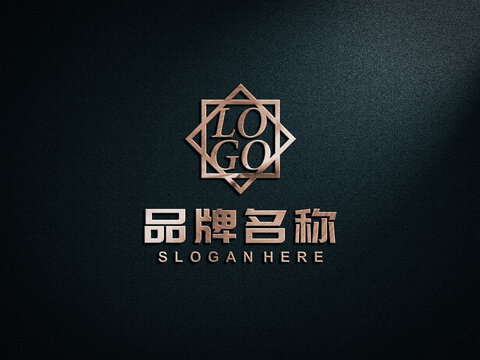 玫瑰金logo样机