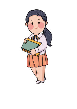 小女生多课本
