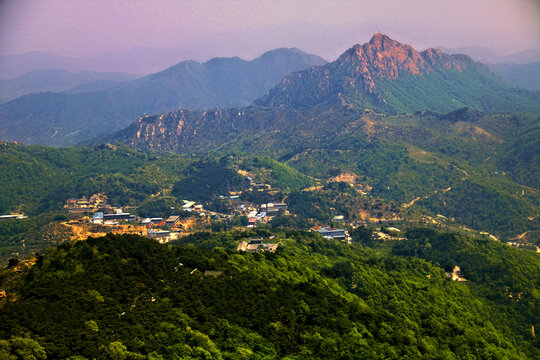天津盘山山顶远眺