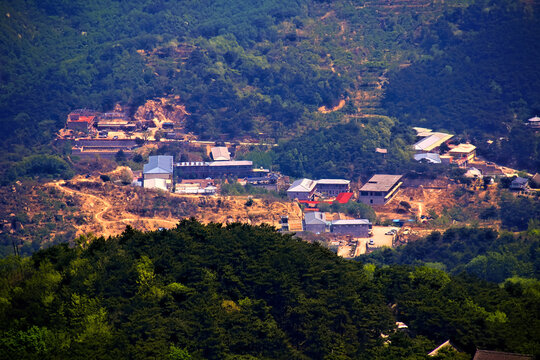 天津盘山远眺燕山山脉
