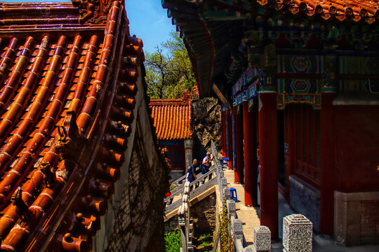 天津盘山云罩寺佛教寺庙