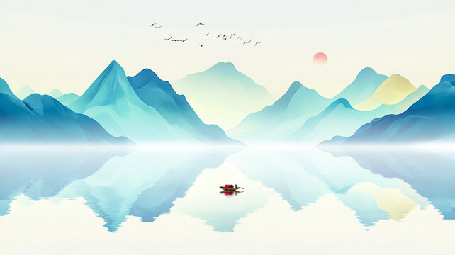 意境山水装饰画