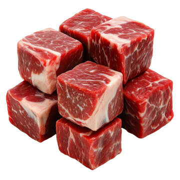 [免抠素材]新鲜牛肉块特写