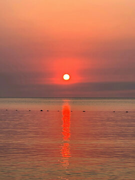 海上日出日落