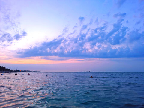 大海夕阳风光