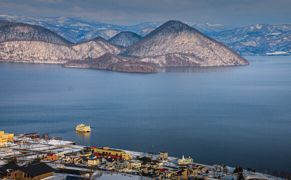 北海道洞爷湖冬景