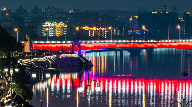 襄阳城市夜景