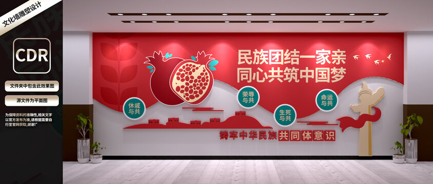 民族团结文化墙