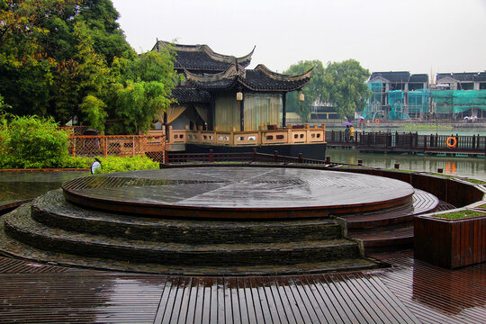 周庄南湖亭台水榭
