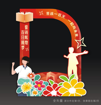高考拍照美陈