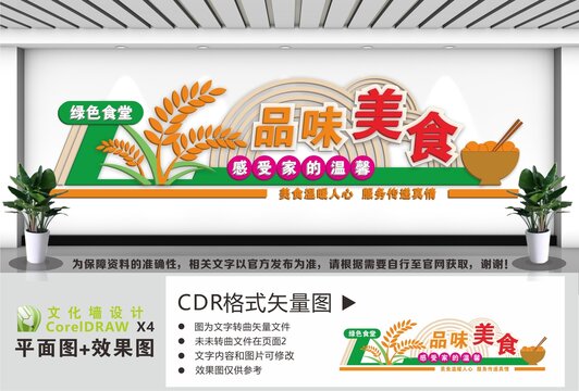 绿色食堂文化墙