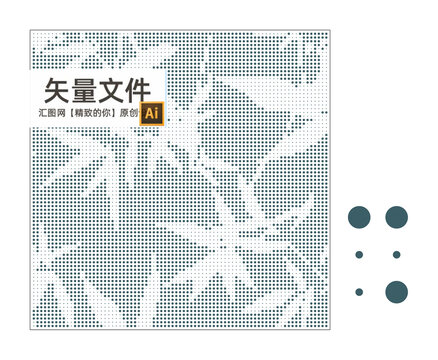 竹叶冲孔图