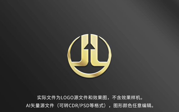 JL箭头LOGO标志设计