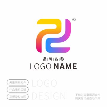 字母pd印章标志万字纹lOGO