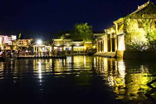 古北水镇夜景北方江南