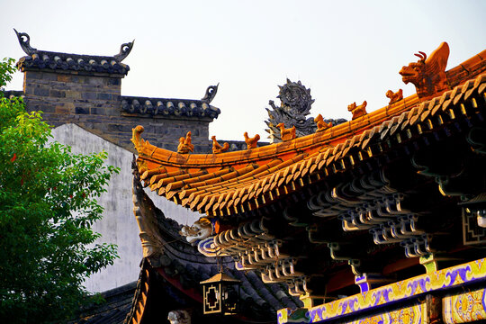 古建楼阁飞檐斗拱