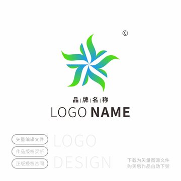 传统纹样标志LOGO字母T标志