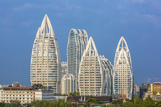 西双版纳城市建筑风光