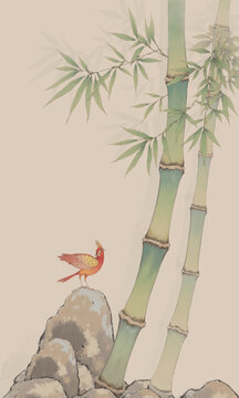 水墨竹子