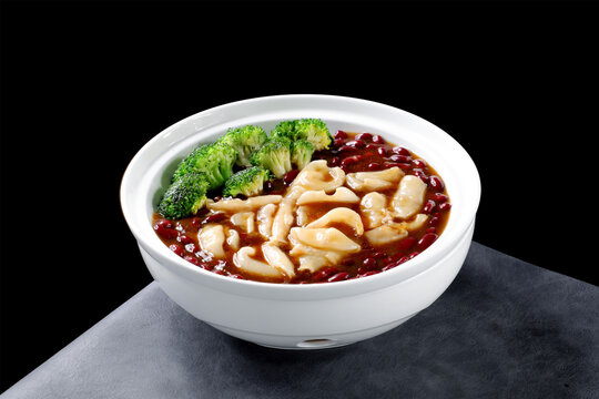 鲍汁红腰豆烩花胶