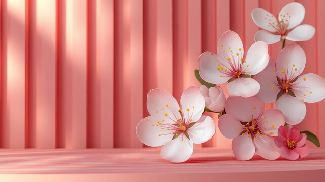 粉色花朵春季唯美