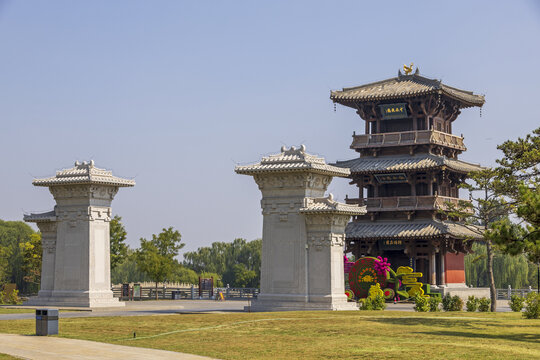晋祠公园古建筑