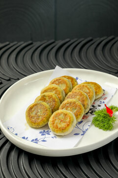 香酥雪菜饼