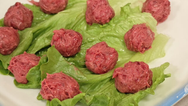 鹿肉丸子