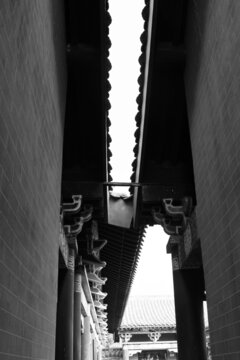 黑白古建筑