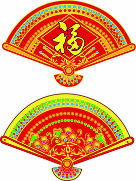 扇子图案